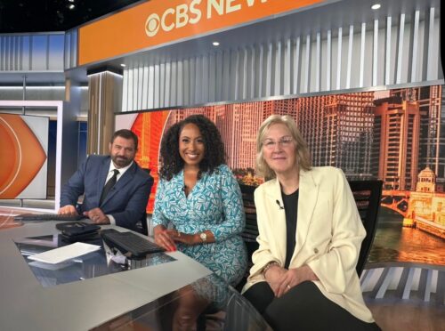 Dr. Susan McConnell with anchors of CBS News